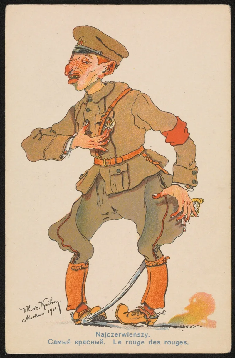 Najczerwienszy by Włodzimierz Kühn - Canvas Print