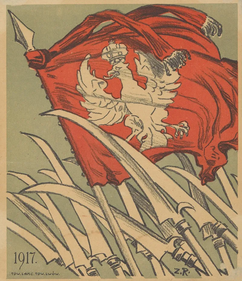 Naklejka Okienna Zwiazana Z Wydarzeniami We Lwowie W 1917 Roku