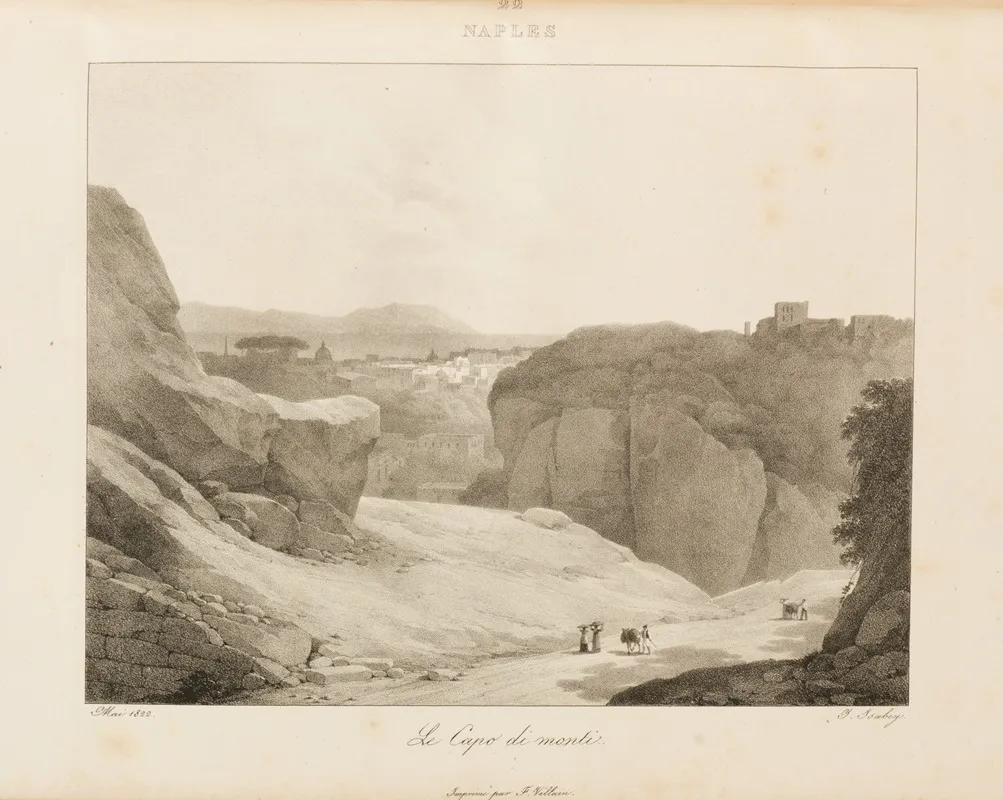 Naples 10 by Jean-Baptiste Isabey - Canvas Print