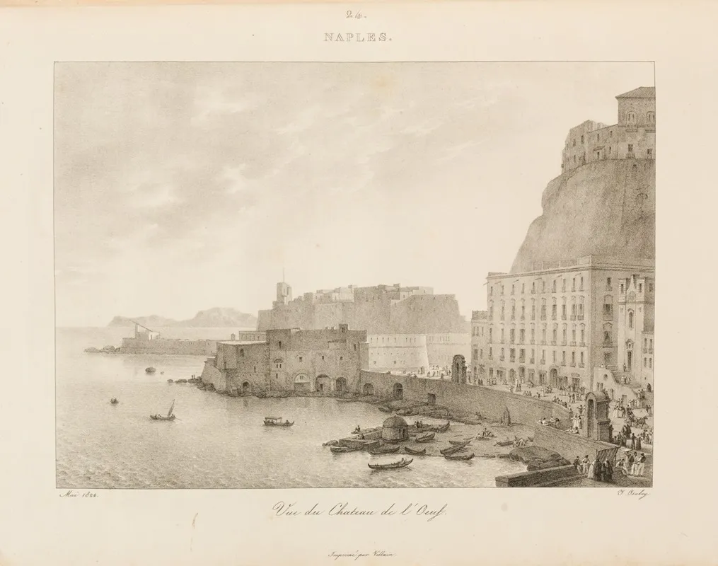 Naples 11 by Jean-Baptiste Isabey - Canvas Print