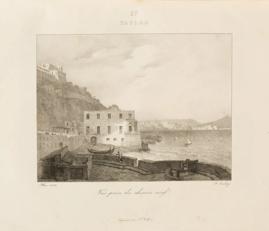 Naples 13 by Jean-Baptiste Isabey - Canvas Print