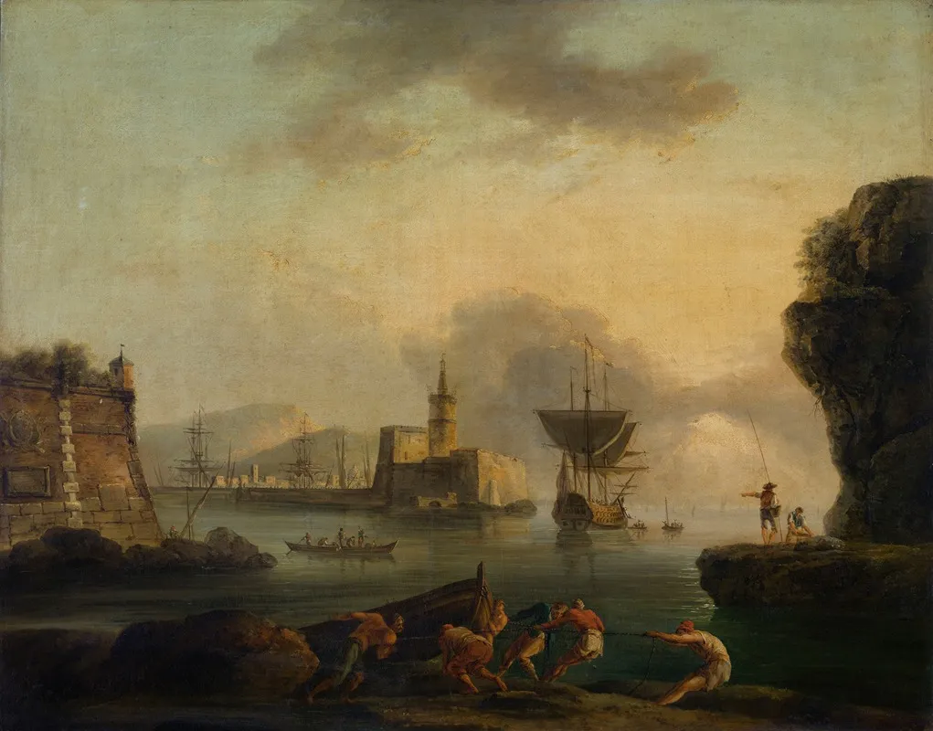 Naples 5 by Claude-Joseph Vernet - Canvas Print