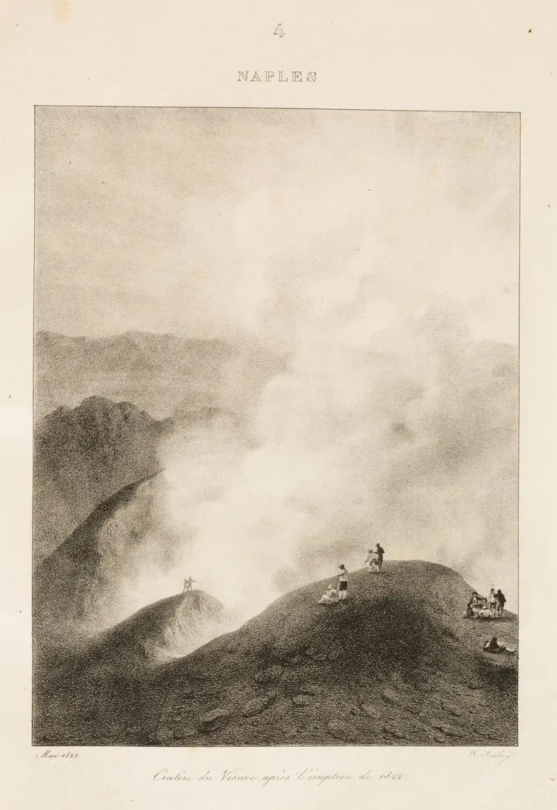 Naples 7 by Jean-Baptiste Isabey - Canvas Print