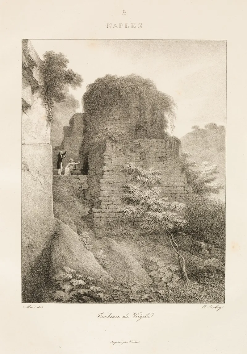 Naples 8 by Jean-Baptiste Isabey - Canvas Print