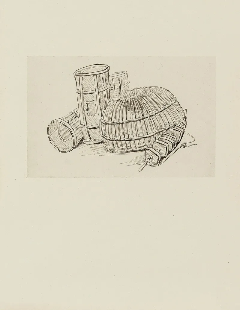 Nasses Et Floteurs Dessin Non Utilise by Achille Granchi-Taylor - Canvas Print