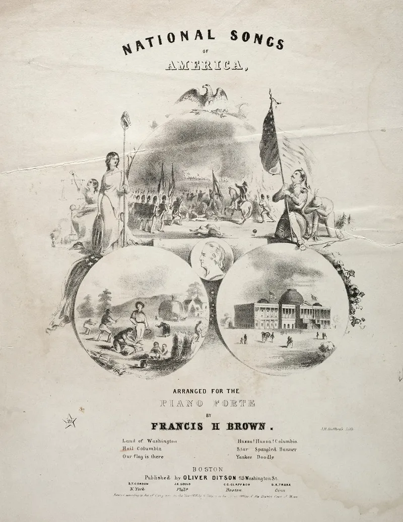 National Songs Of America Sheet Music Cover