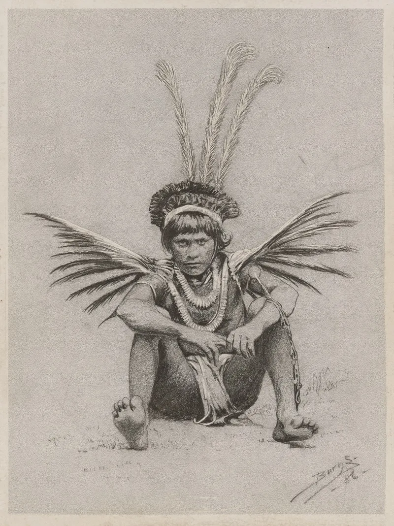 Native Indian Of British Guiana by Milton J. Burns - Canvas Print