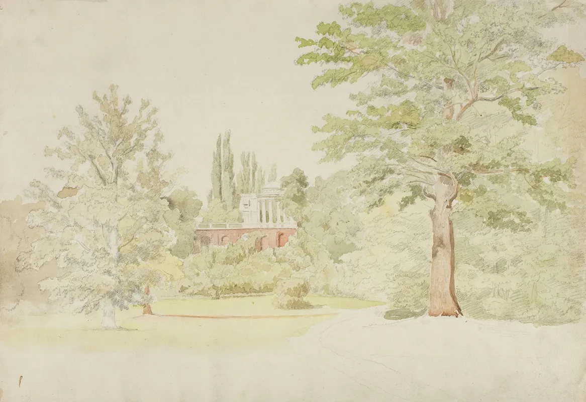 Natolin Study For A Painting by Chrystian Breslauer - Canvas Print