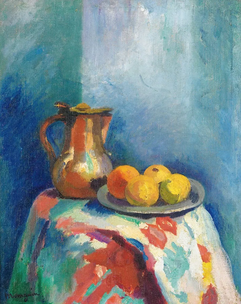 Nature Morte Au Pichet En Cuivre