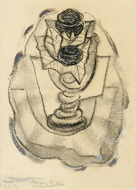 Nature Morte Au Vase De Roses