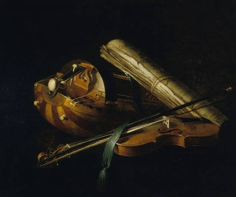 Nature Morte Aux Instruments De Musique