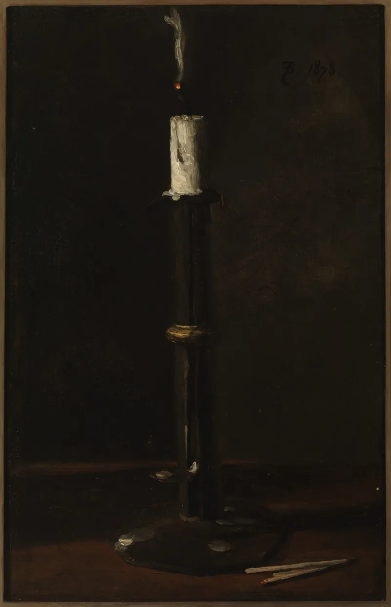 Nature Morte Avec Bougie