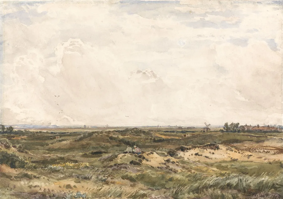 Near Caistor by Thomas Collier - Canvas Print