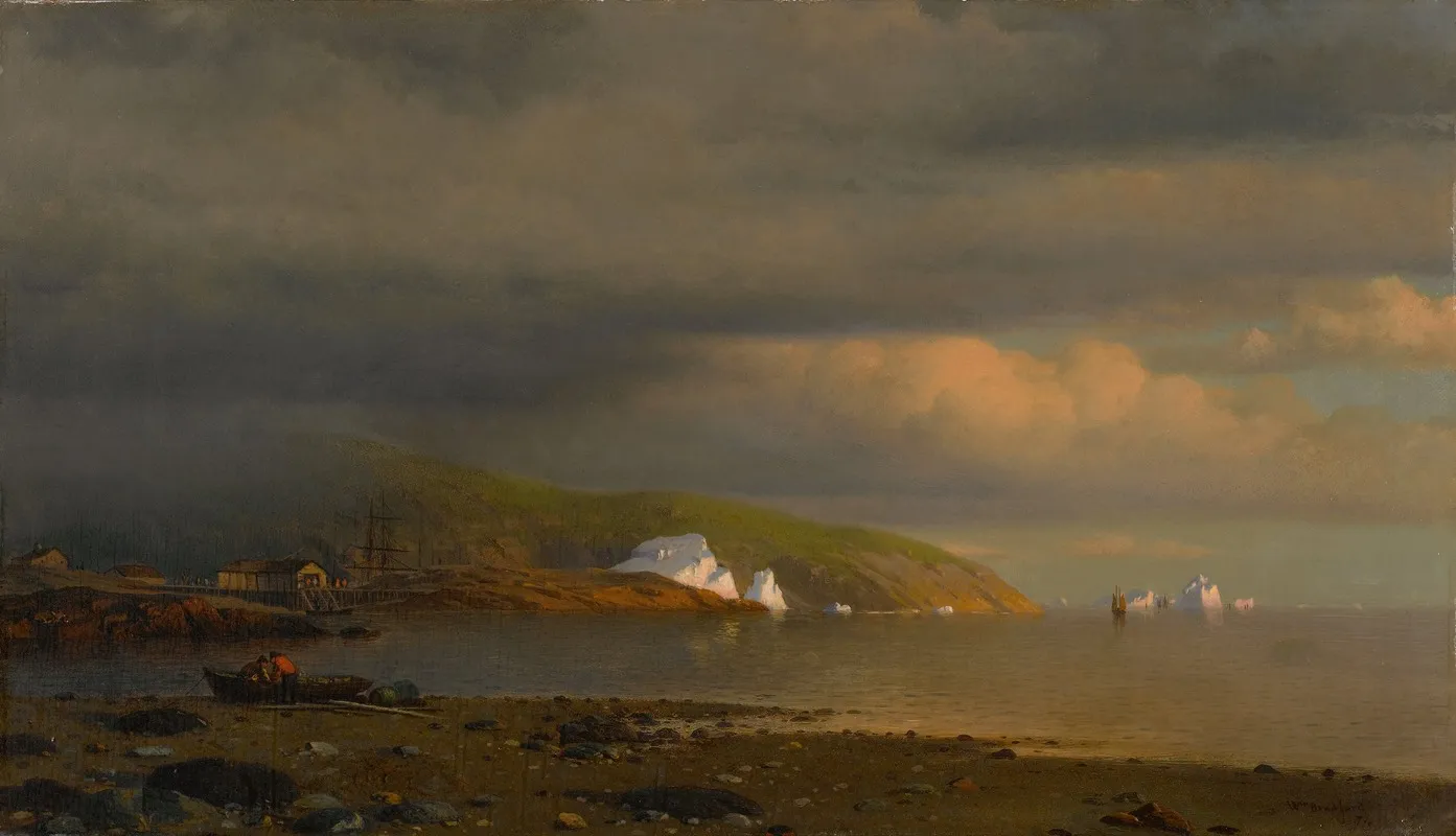 Near Cape St Johns Coast Of Labrador by William Bradford - Canvas Print