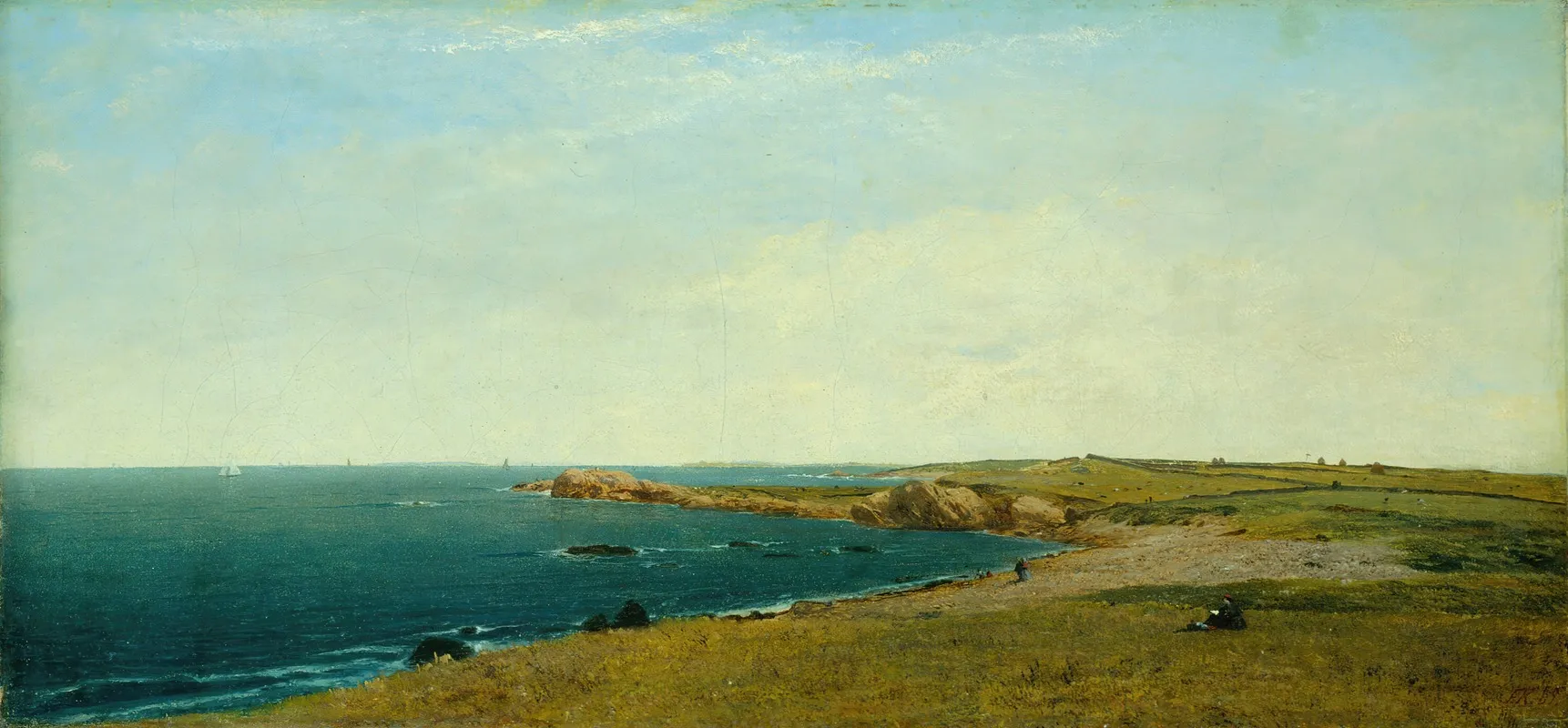 Near Newport by John Frederick Kensett - Canvas Print