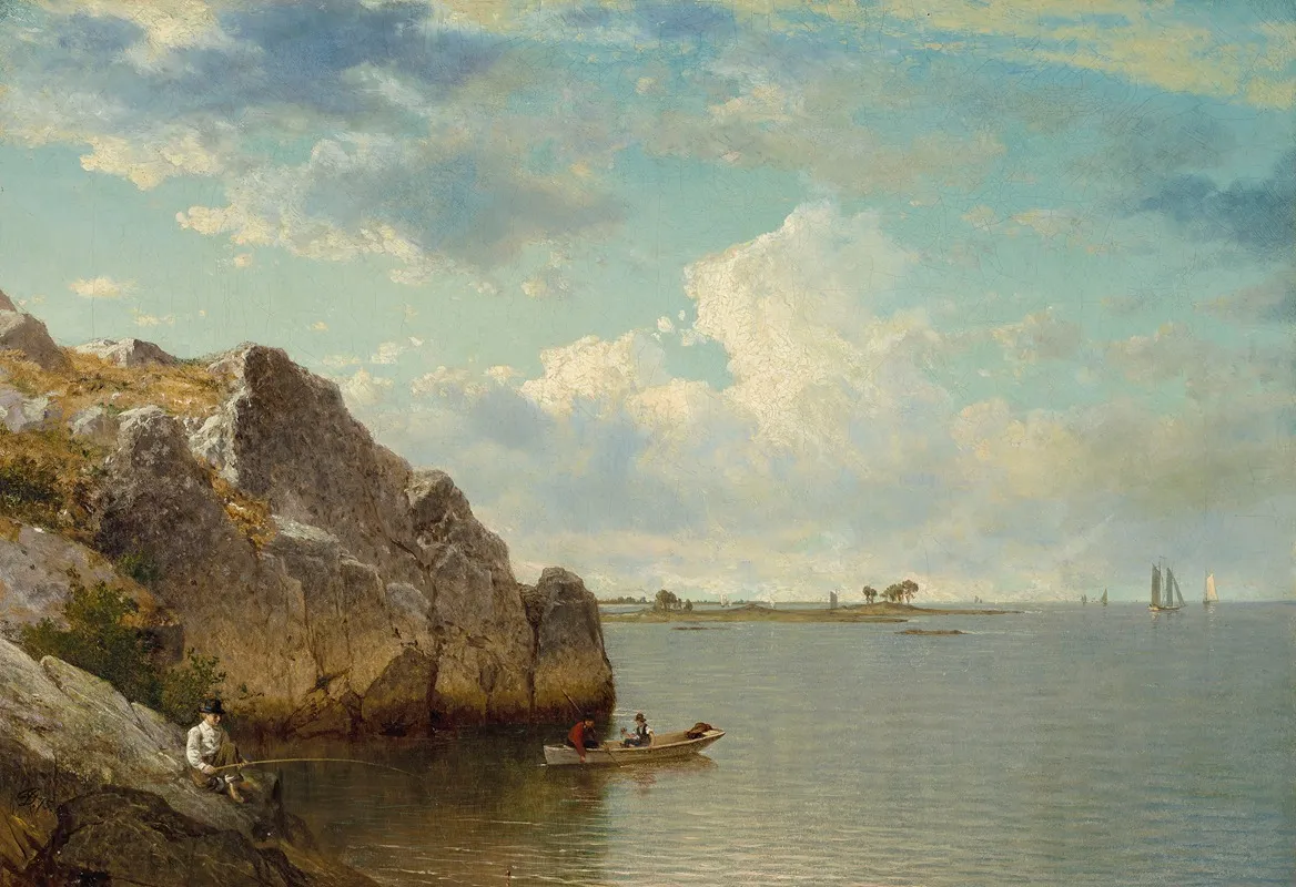 Near Noroton Connecticut by David Johnson - Canvas Print