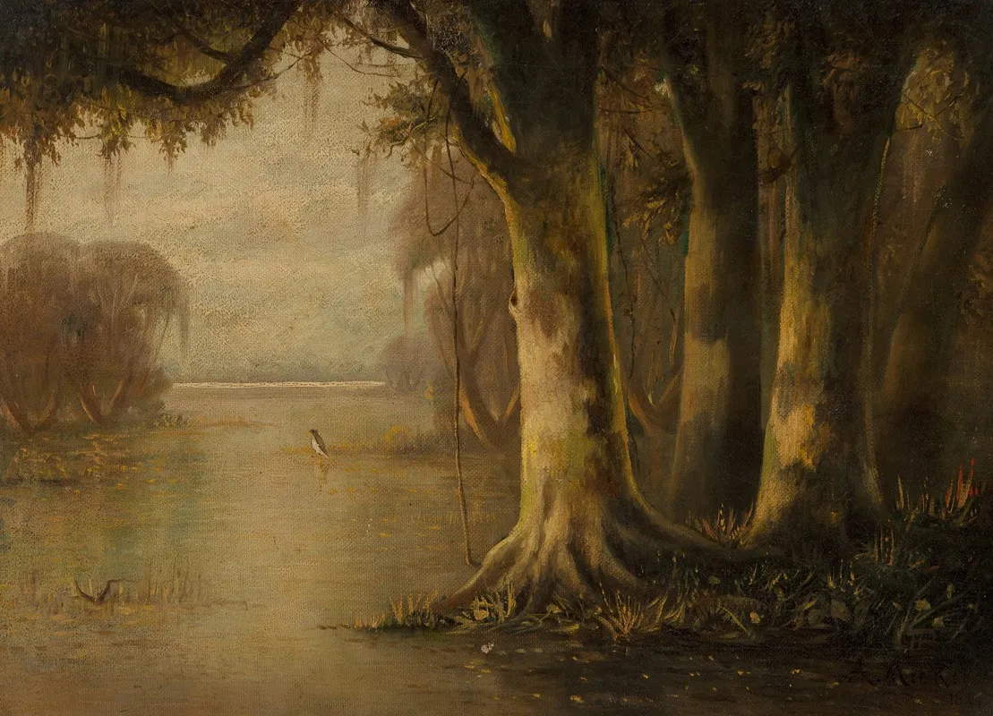 Near The Tombigbee River by Joseph Rusling Meeker - Canvas Print