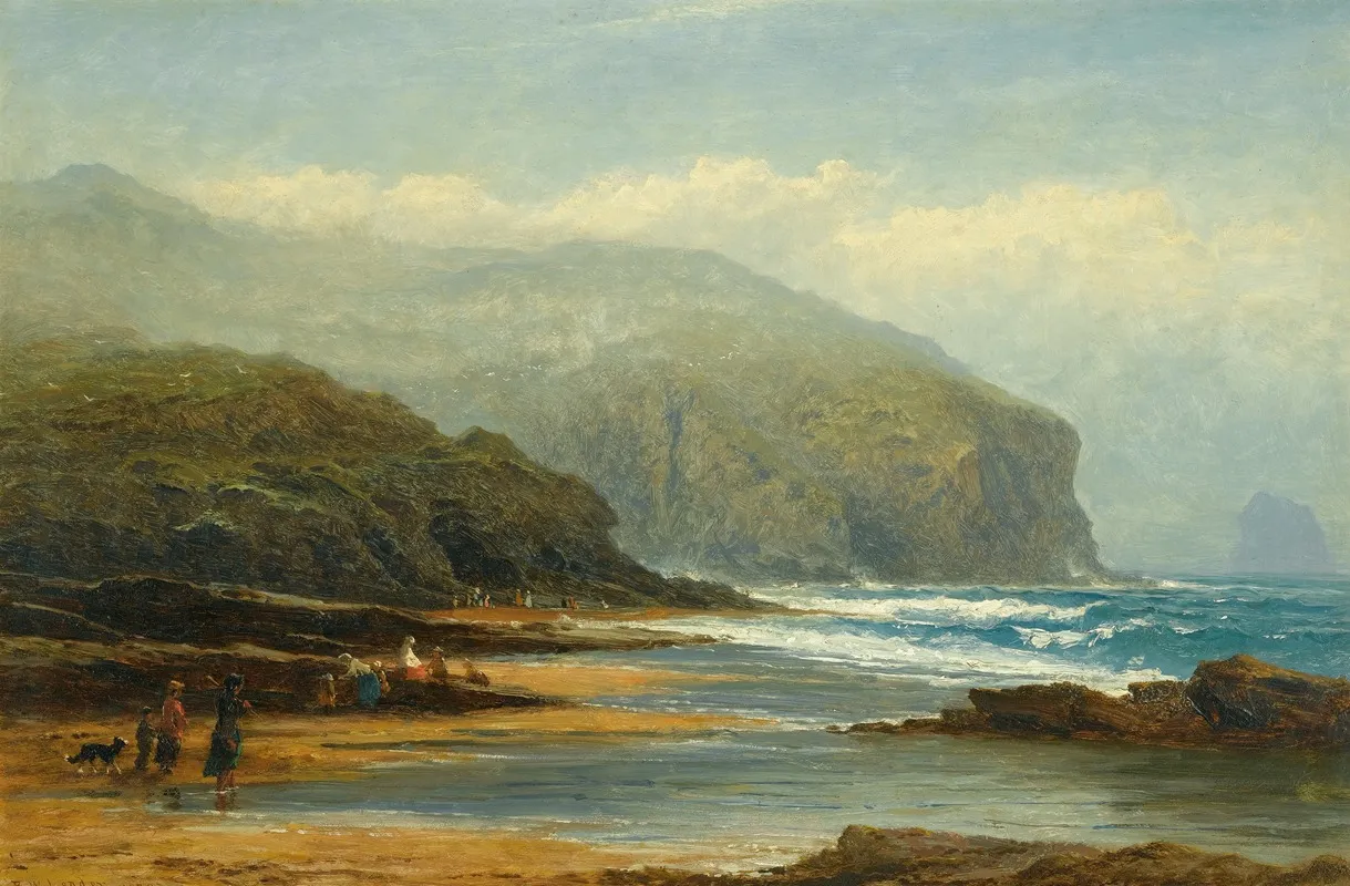 Near Tintagel by Benjamin Williams Leader - Canvas Print