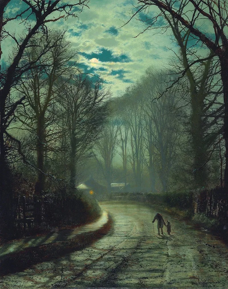 Nearing Home 2 by John Atkinson Grimshaw - Canvas Print