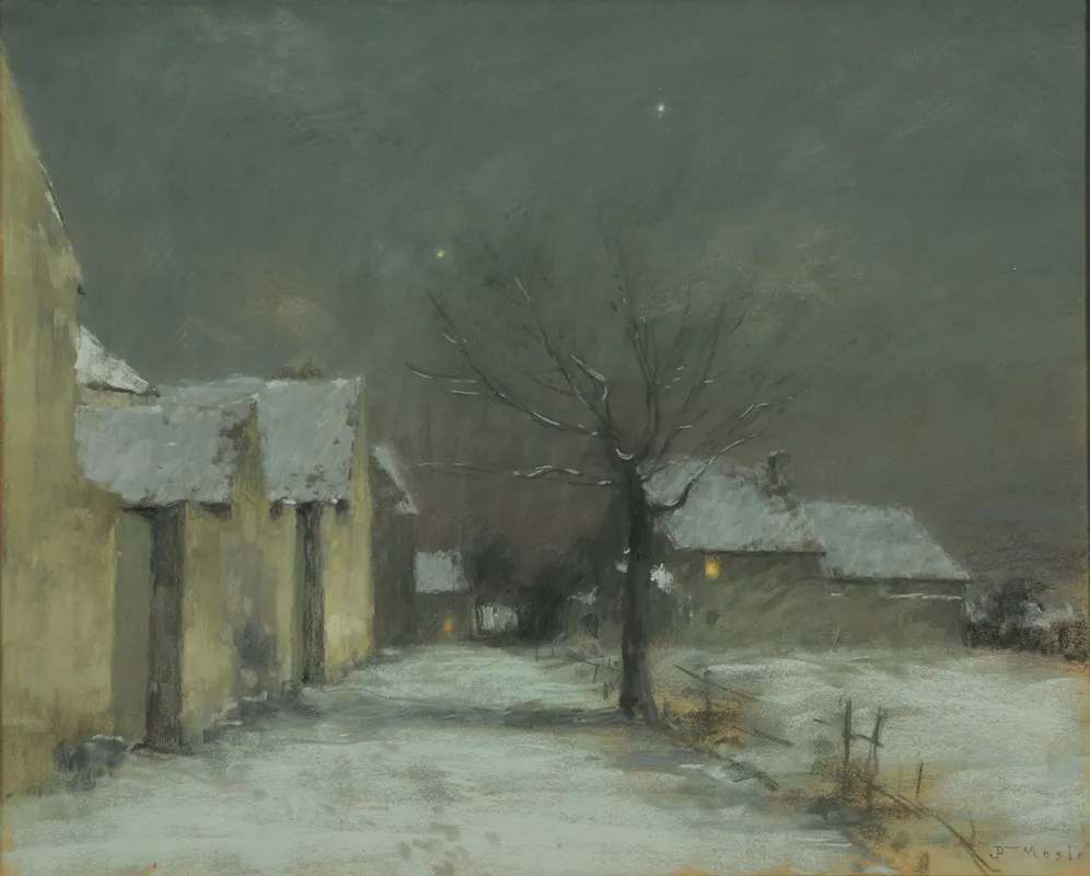 Neige Et Clair De Lune A Chamigny