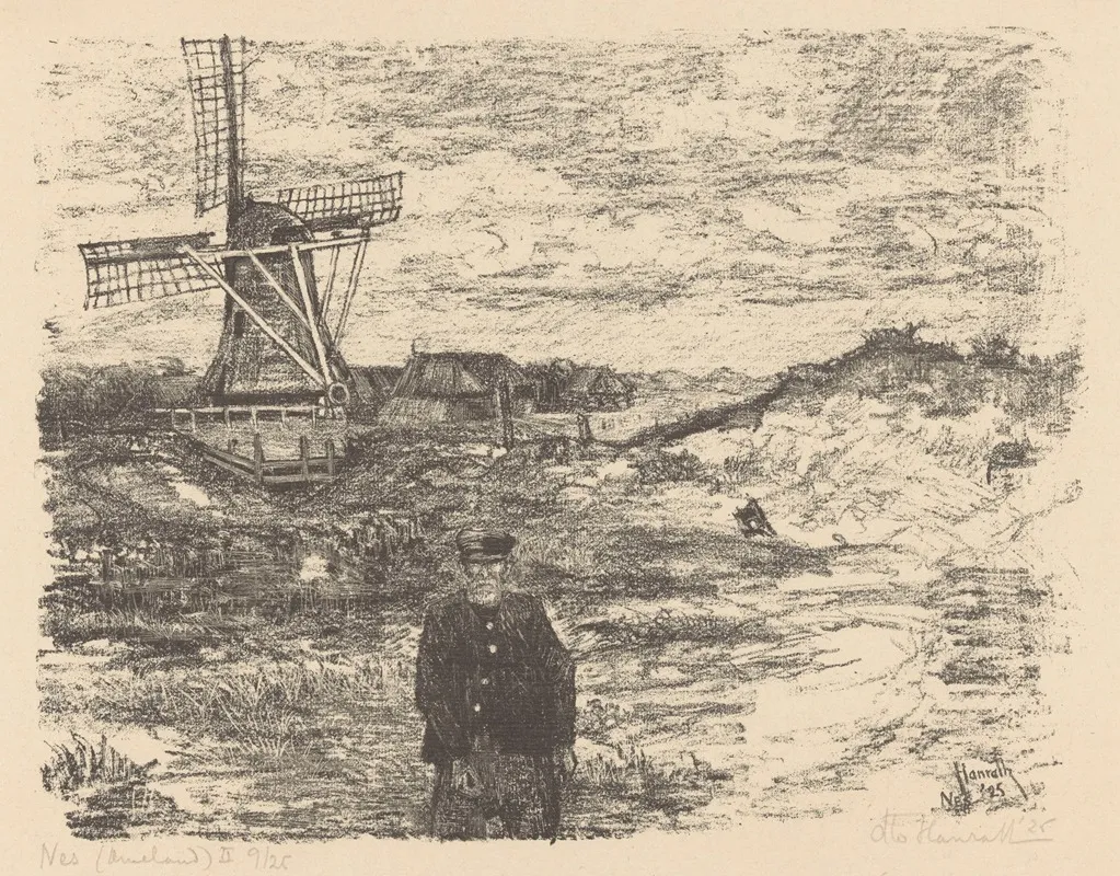 Nes Ameland Ii by Otto Hanrath - Canvas Print