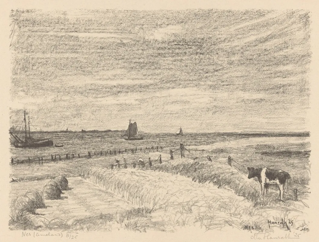 Nes Ameland by Otto Hanrath - Canvas Print