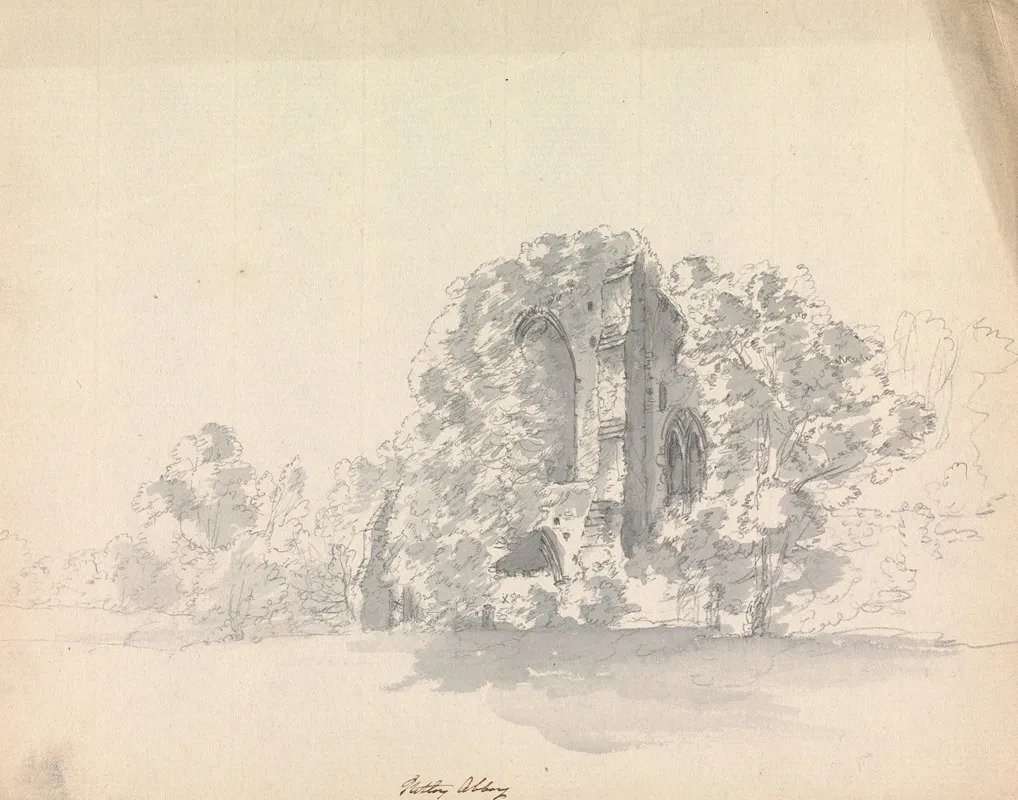 Netley Abbey Hampshire England 2 by James Moore - Canvas Print