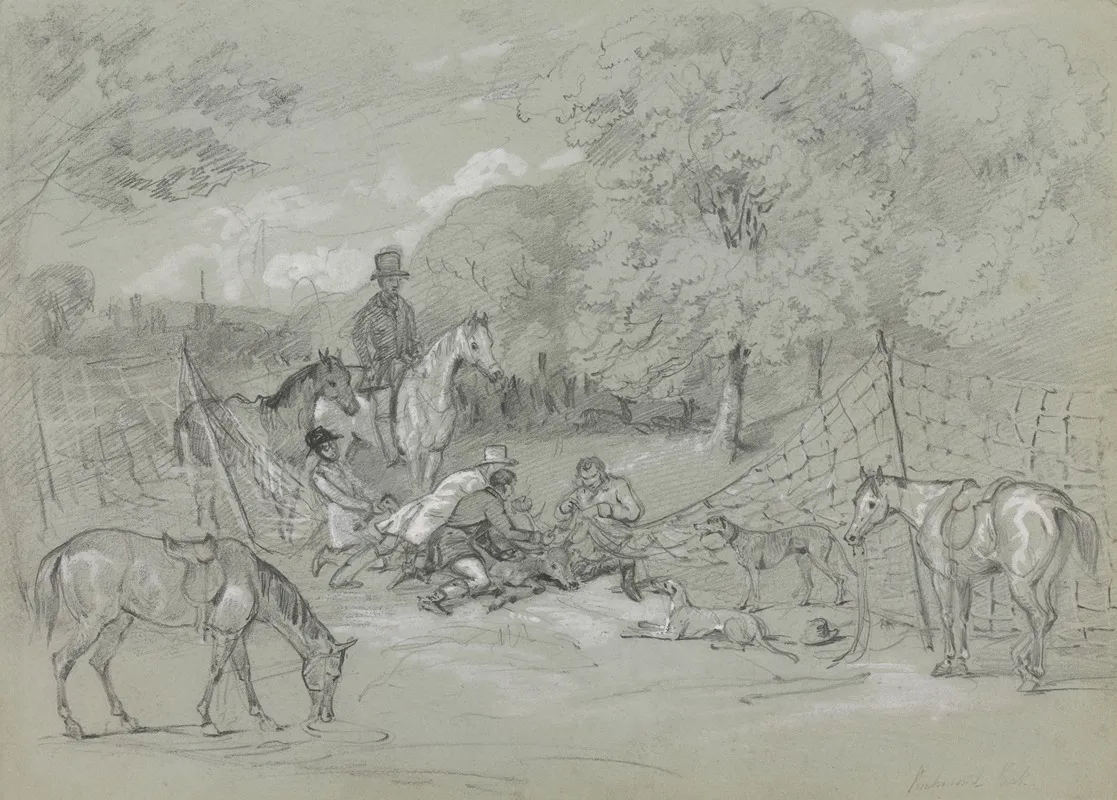 Netting Deer In Richmond Park