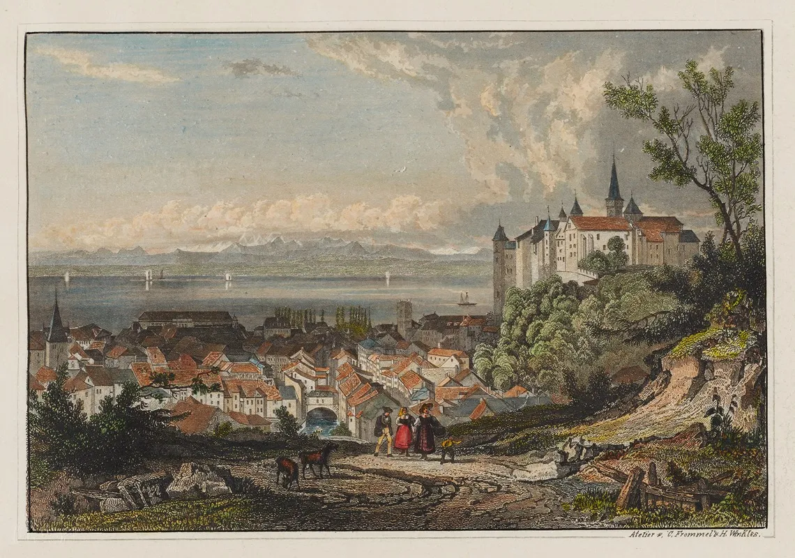 Neuenburg by Carl Ludwig Frommel - Canvas Print