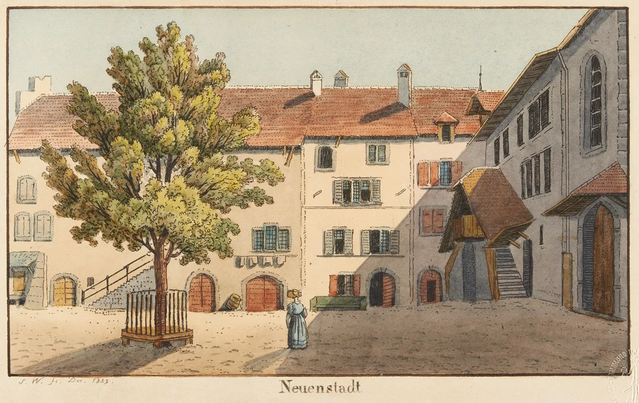Neuenstadt by Jakob Samuel Weibel - Canvas Print