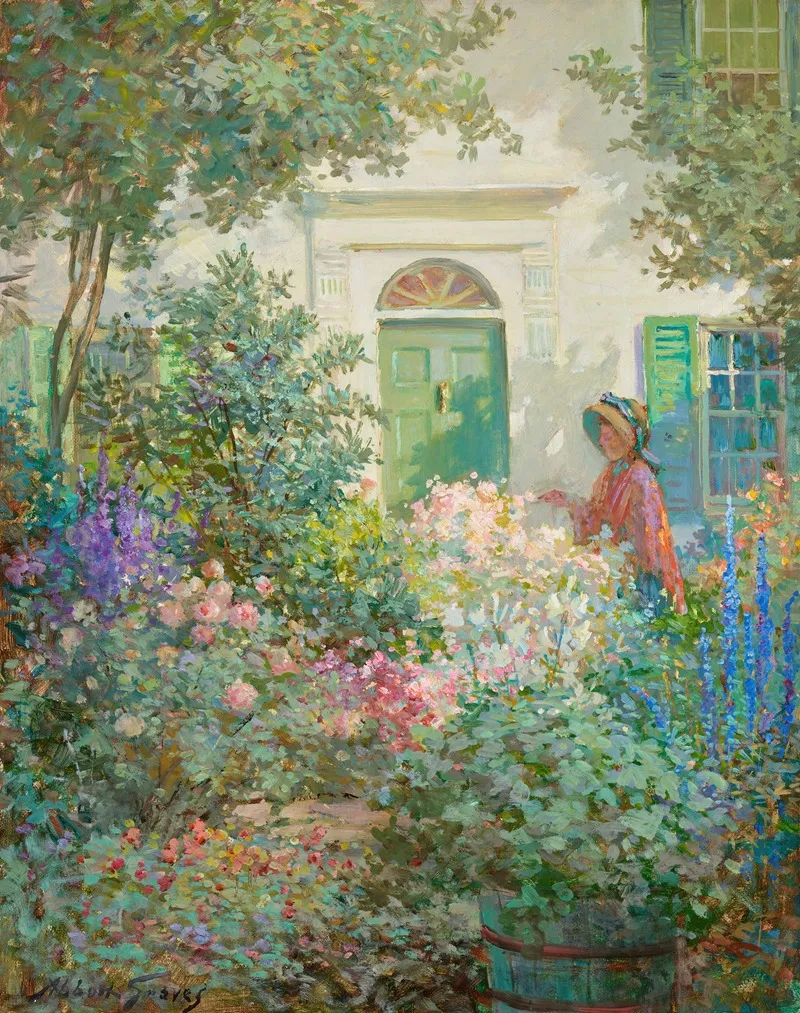 New England Doorway by Abbott Fuller Graves - Canvas Print