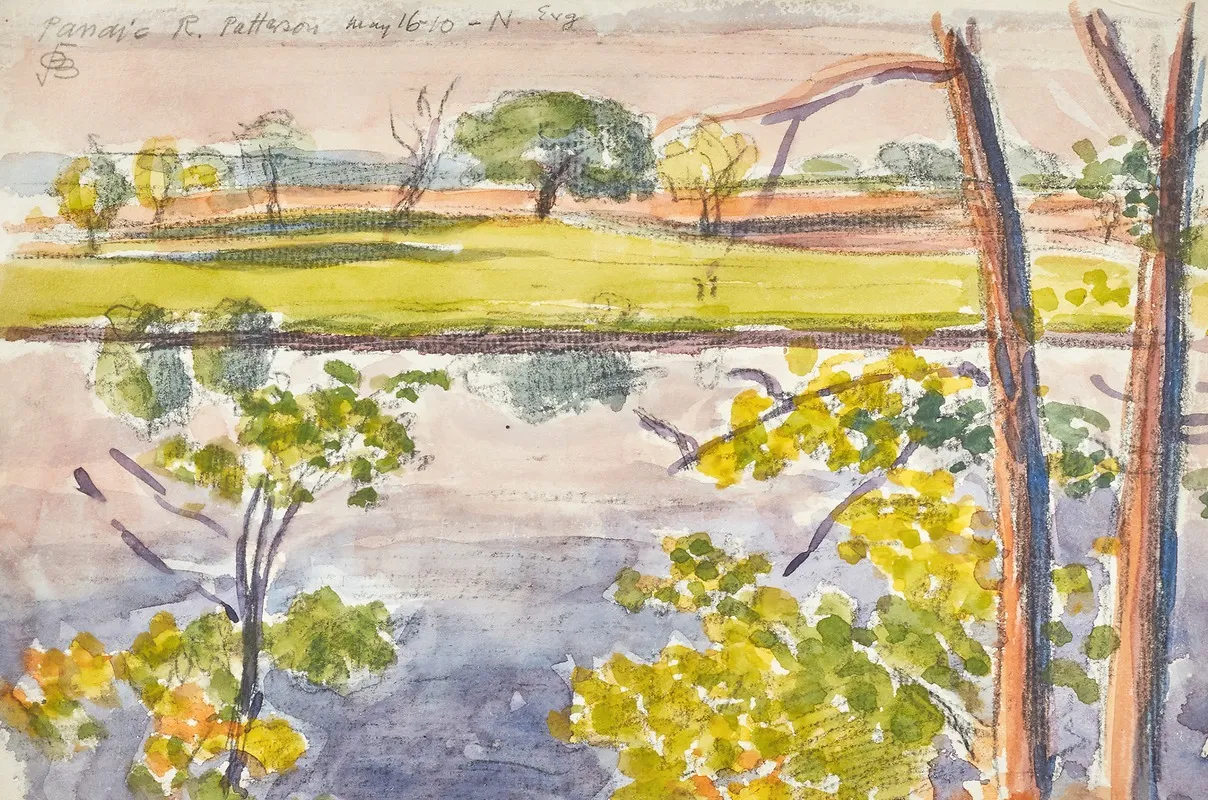 New England Reflections by Oscar Bluemner - Canvas Print