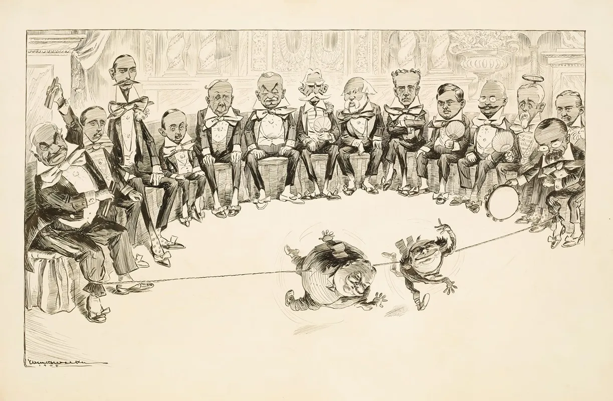 New Features Of The Same Old Show by William Henry Walker - Canvas Print