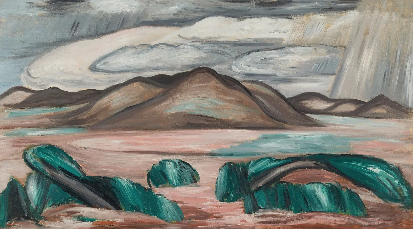 New Mexico Recollection No 8 by Marsden Hartley - Canvas Print