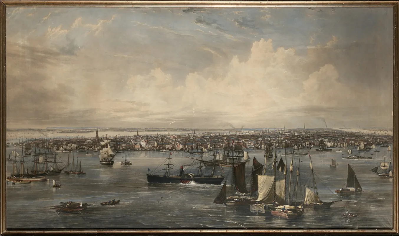 New York 3 by John William Hill - Canvas Print