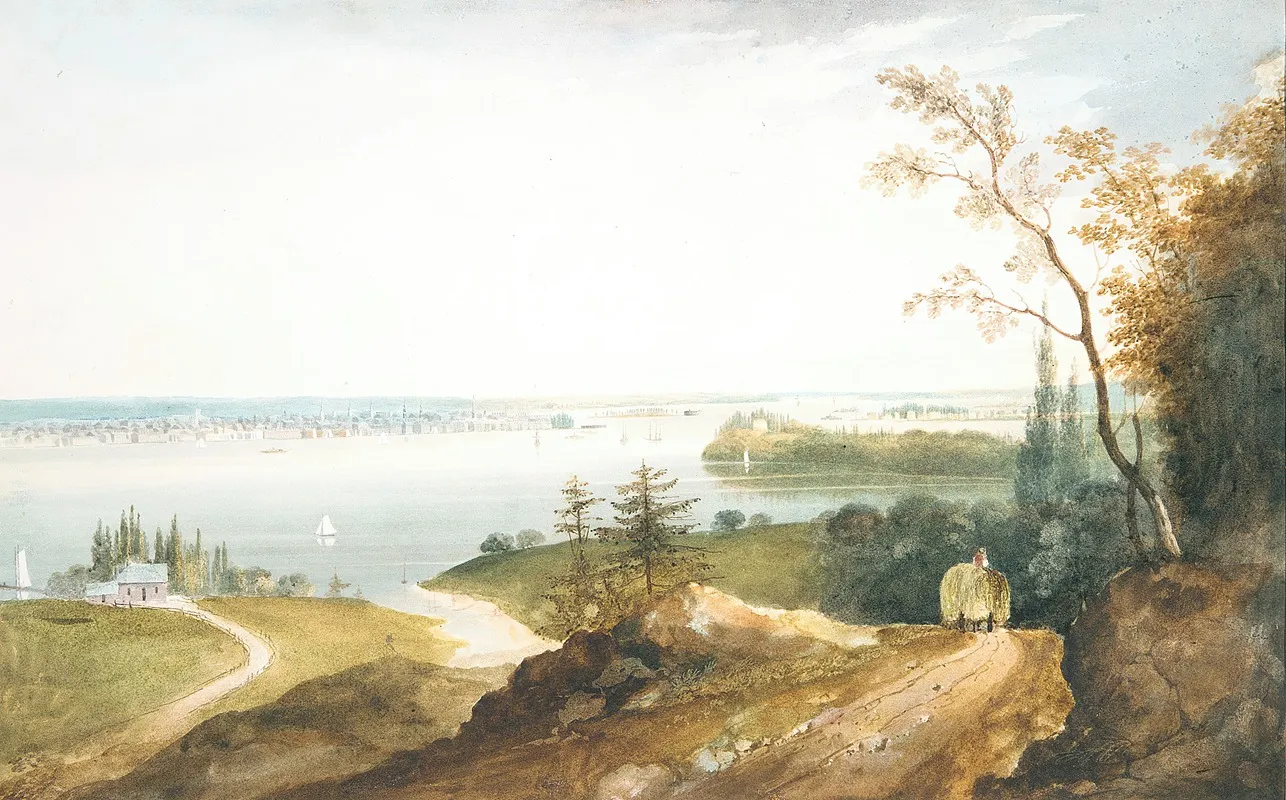 New York From Weehawk by William Guy Wall - Canvas Print