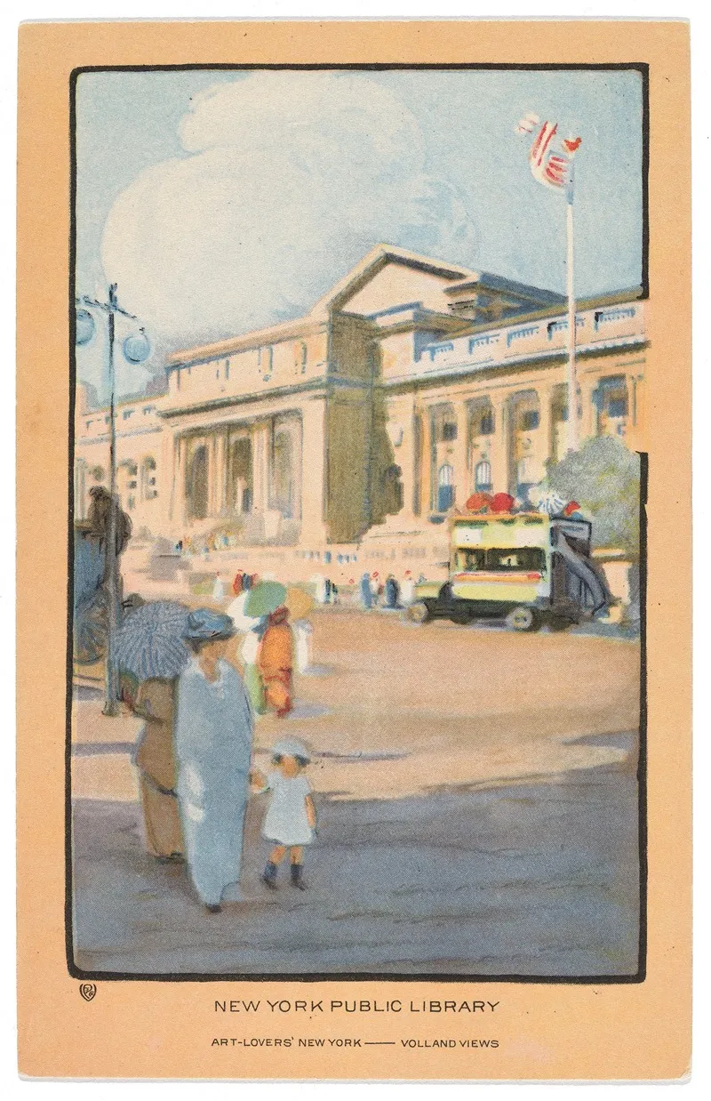 New York Public Library by Rachael Robinson Elmer - Canvas Print