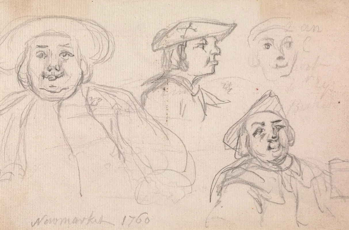 Newmarket 1760 Studies Of Mens Heads