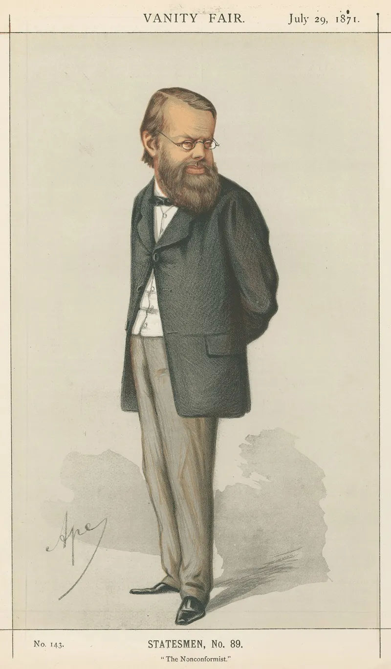 Newspapermen The Nonconformist Miall July 29 1871 by Carlo Pellegrini - Canvas Print