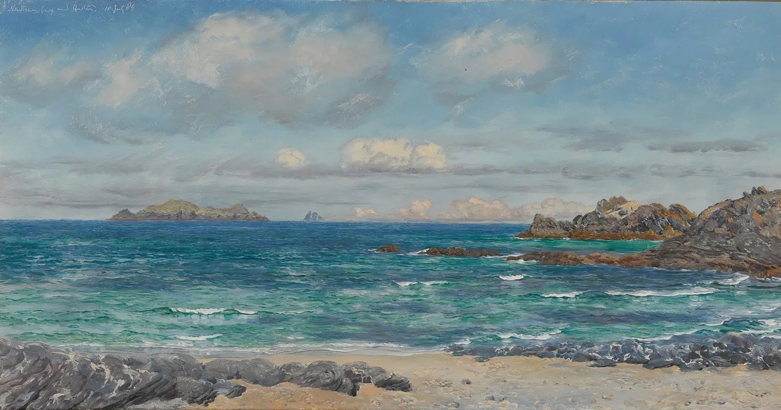 Newtrain Bay And Gull Island Cornwall