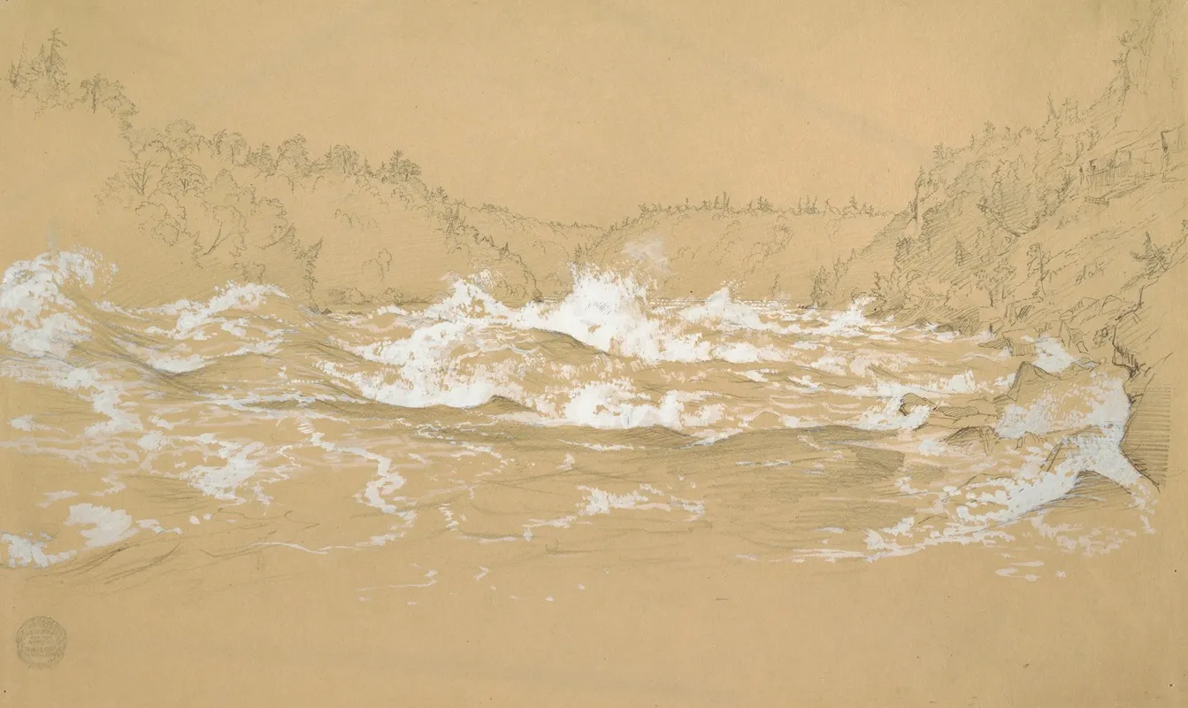 Niagara River Gorge by Frederic Edwin Church - Canvas Print