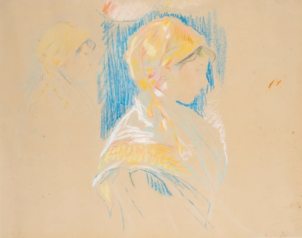 Nicoise En Costume Local by Berthe Morisot - Canvas Print