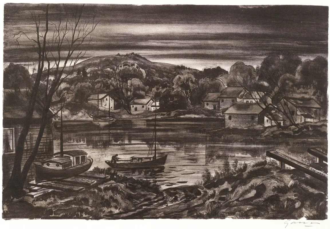 Night Fall by Emil Ganso - Canvas Print