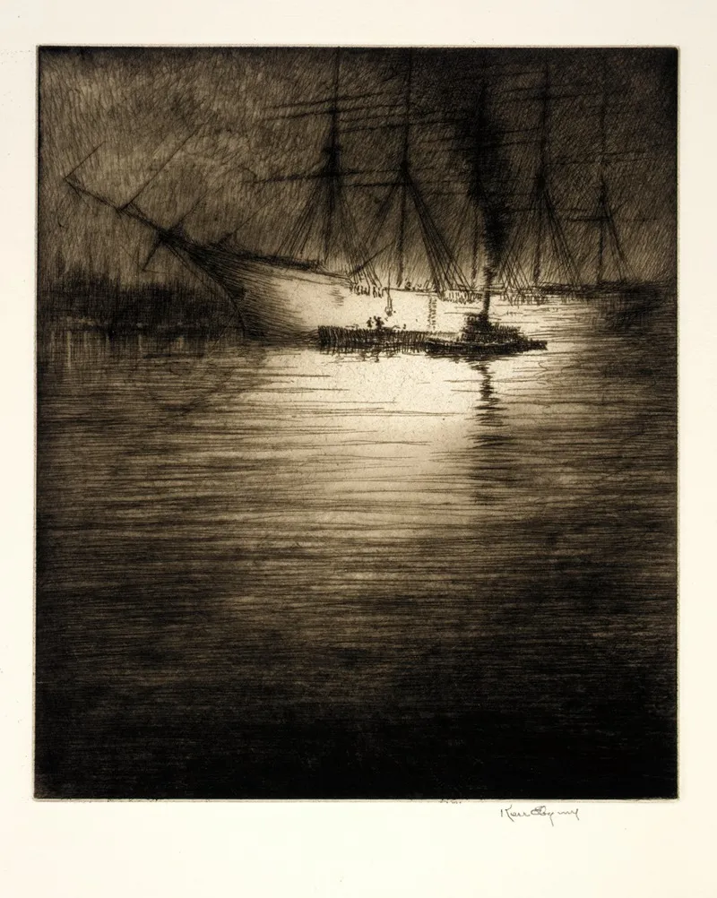 Night Loading by Kerr Eby - Canvas Print