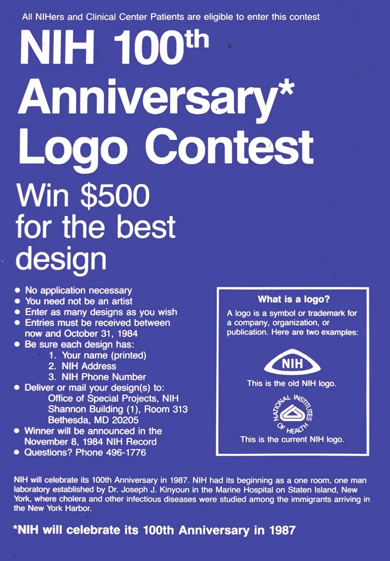 Nih 100th Anniversary Logo Contest