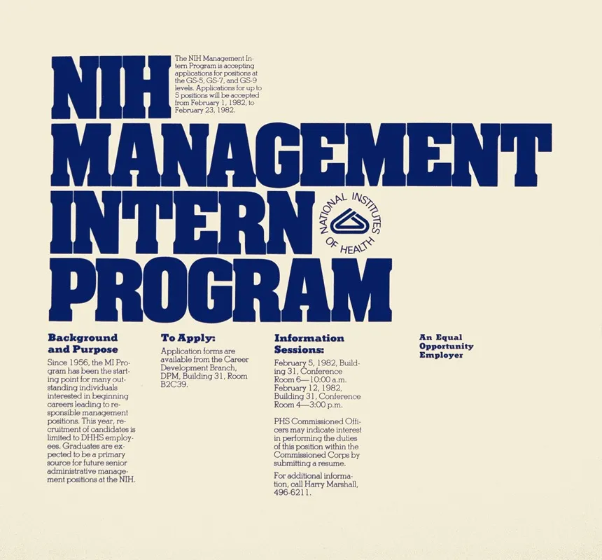 Nih Management Intern Program
