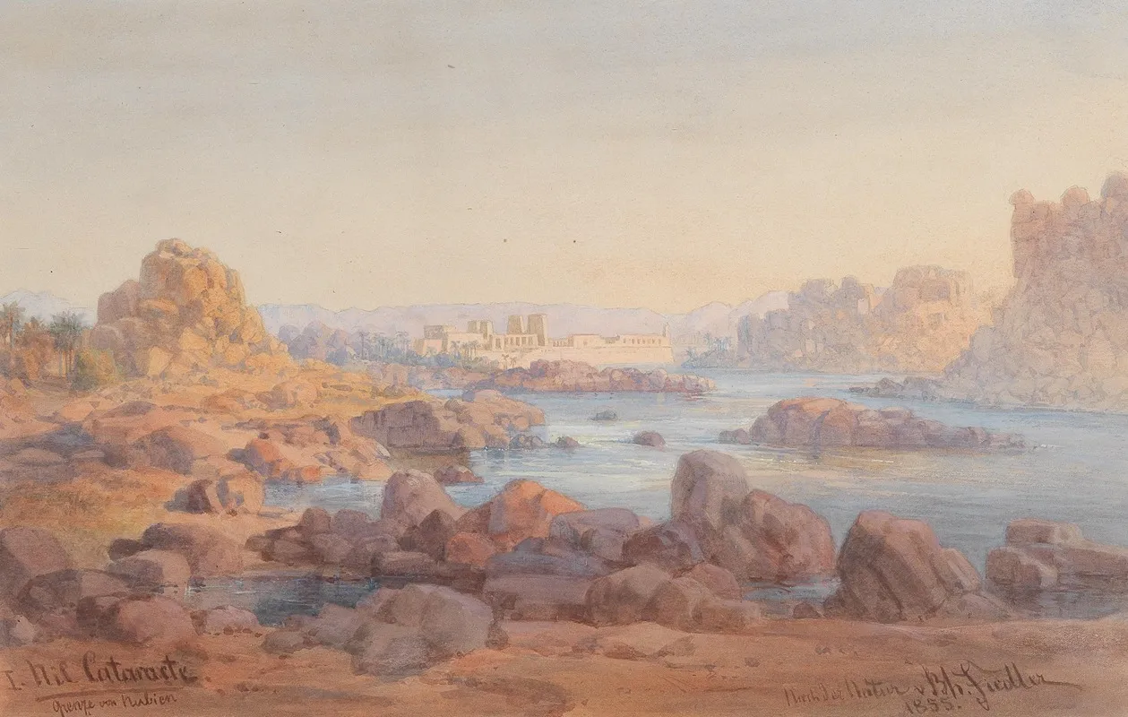 Nil Cataracte Grenze Von Nubien