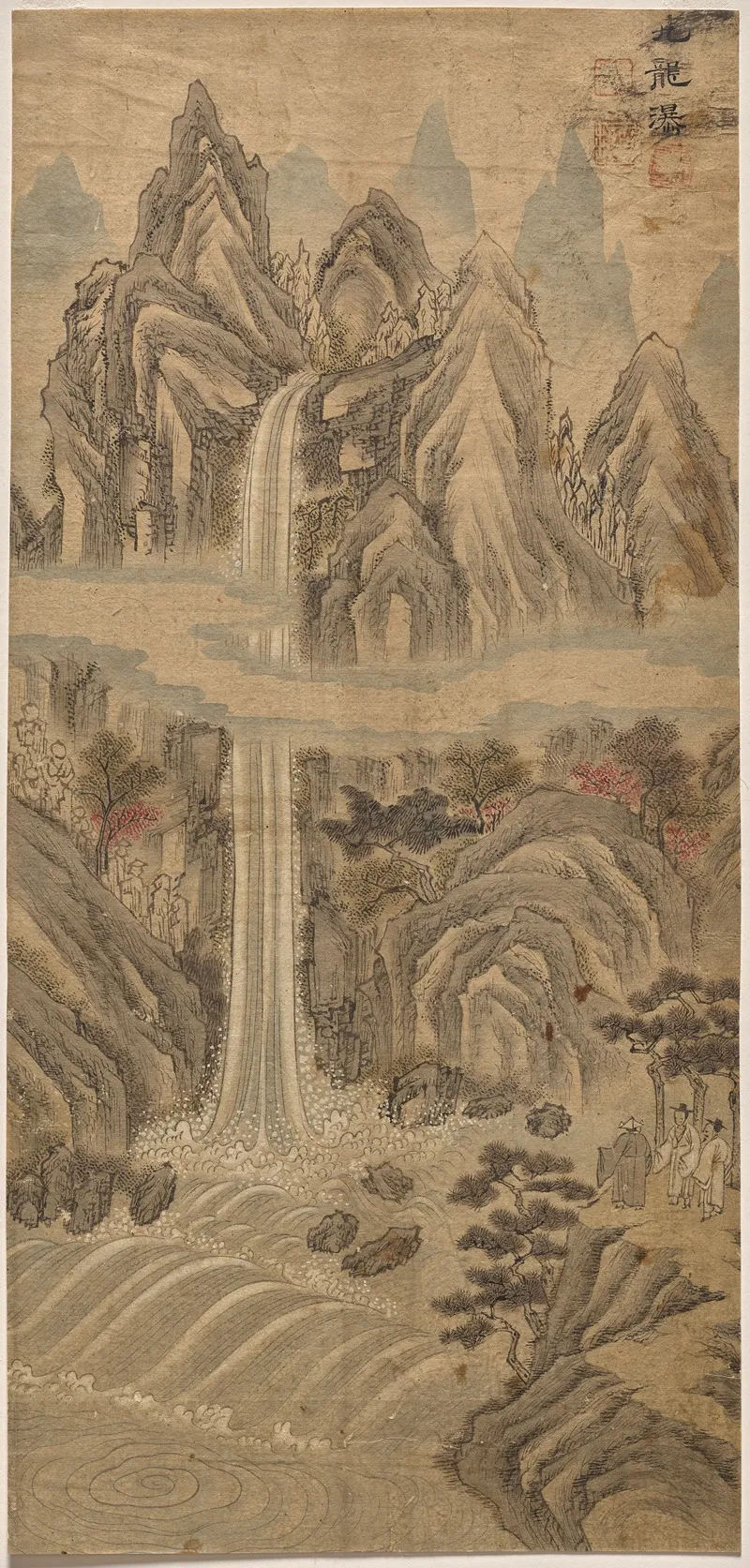 Nine Dragon Falls by Han Unpyeong - Canvas Print