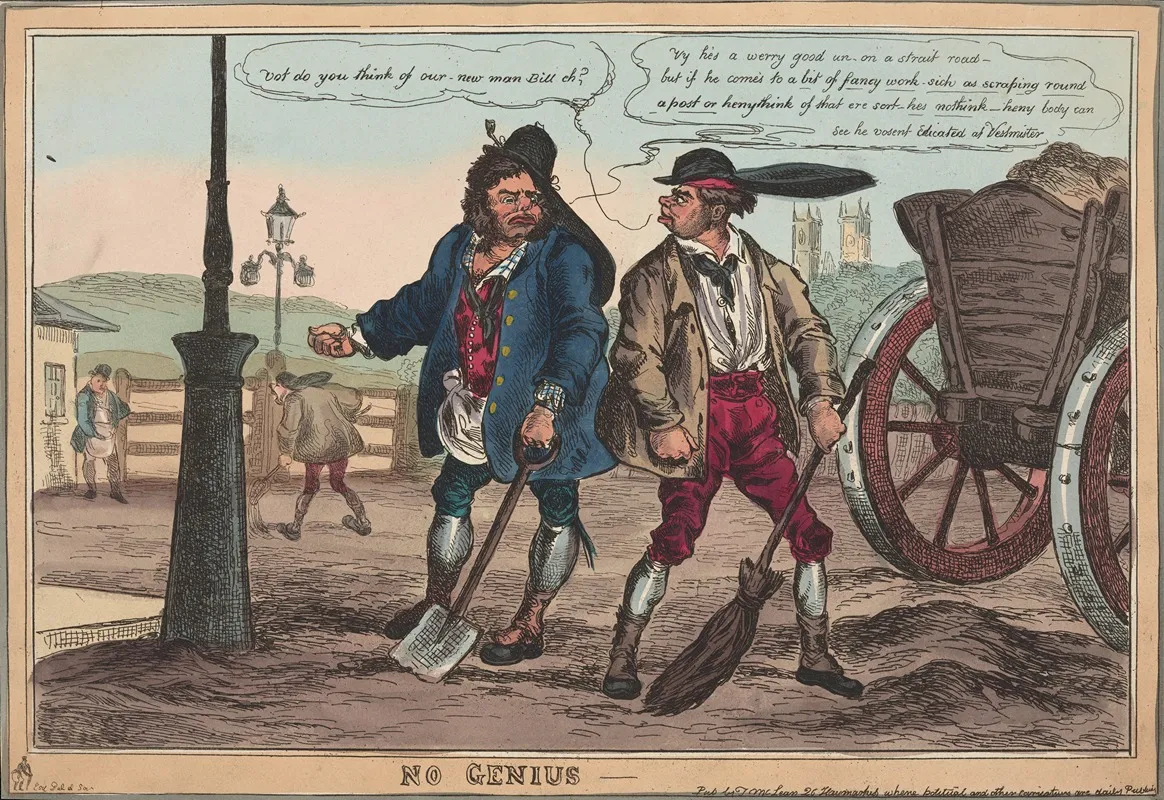 No Genius by William Heath - Canvas Print