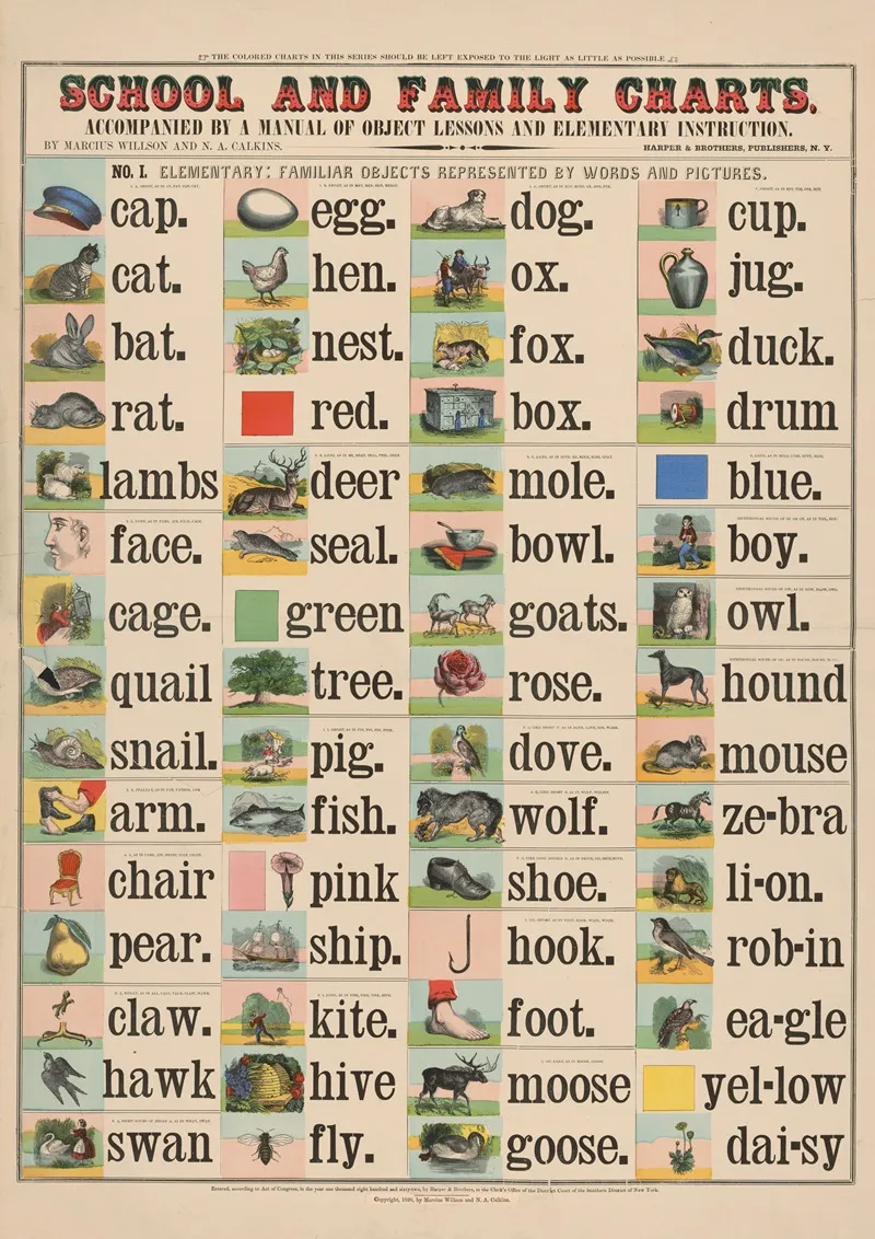 No I Elementary by Marcius Willson - Canvas Print